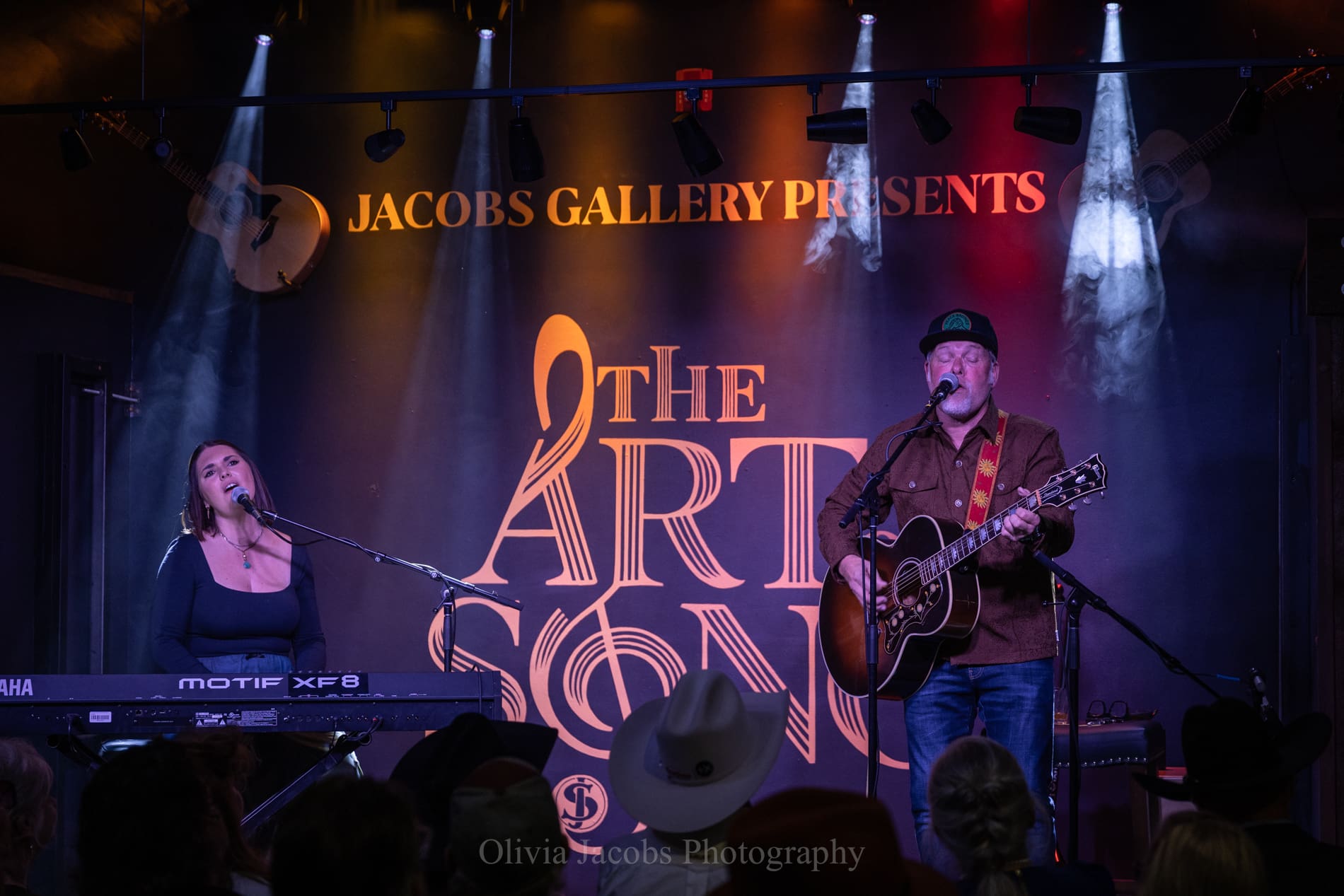 Megan and Danny myrick playing at the art of song in deadwood, sd photo by Olivia jacobs