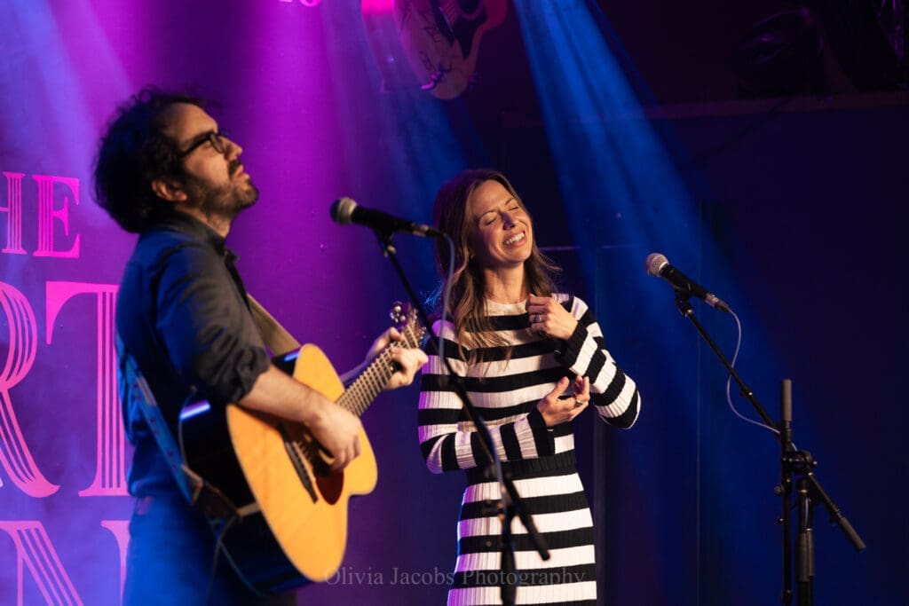 joy Williams and Anthony da costa playing at the art of song in Jacobs Gallery deadwood